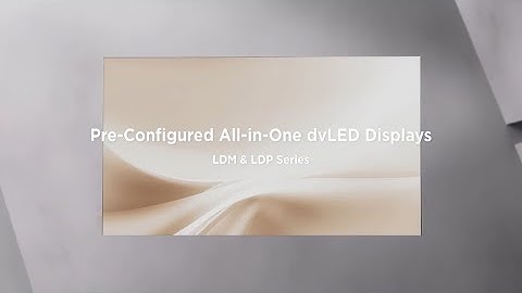 ViewSonic All-in-One dVLED Displays｜Pre-Configured Series: LDM+LDP