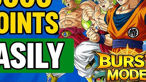 How to EASILY Get 6000 points in Burst Mode Exchange Goku and Vegeta DBZ Dokkan Battle no commentary
