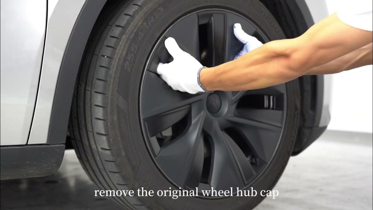 Tesla hubcap installation tutorial YouTube
