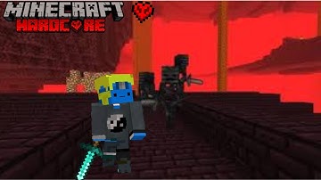 Exploring A Nether Fortress In Minecraft HARDCORE!