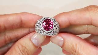 Famous Unheated Jedi Ruby Ring 6.11 carats by Kat Florence Wealth