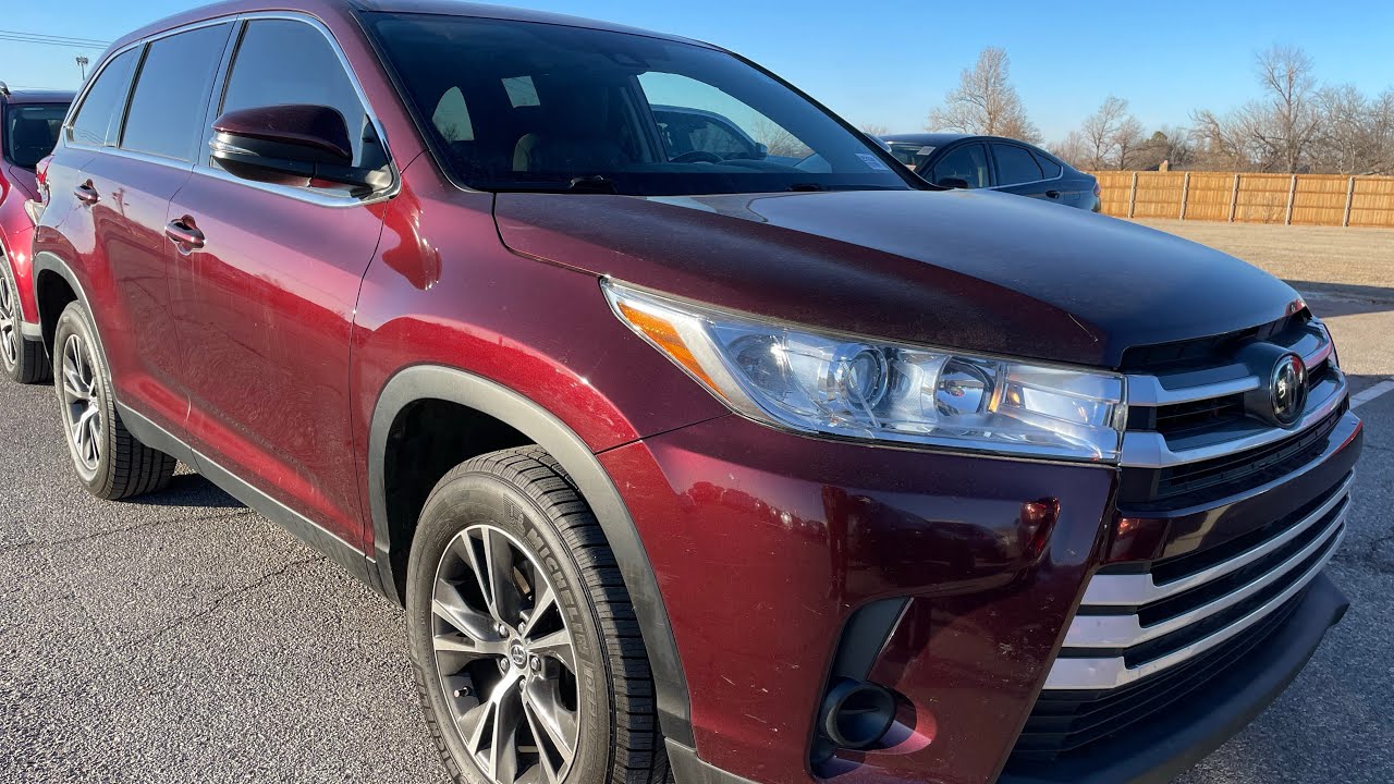 2019 Toyota Highlander LE brand new set of Michelin tires bench middle ...