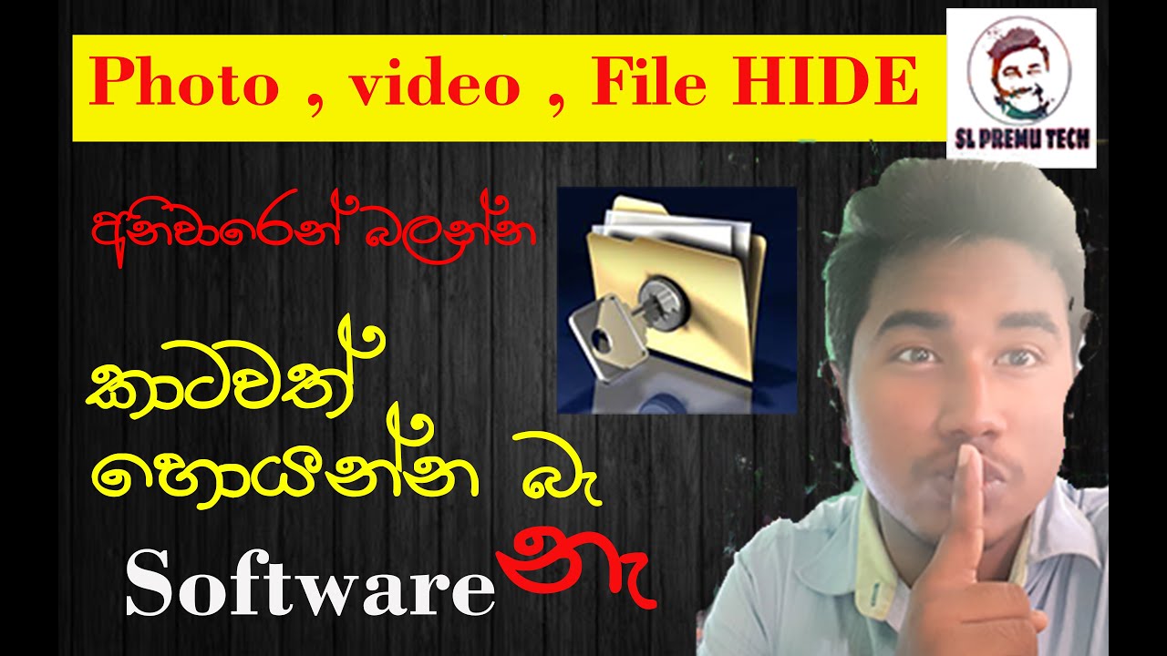 how to hide videos photos files in sinhala | sl premu tech