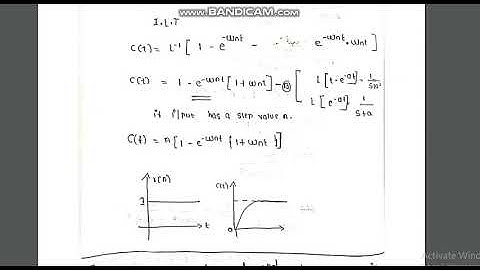 Module 3: V9: Response of critically damped second order system for unit step input
