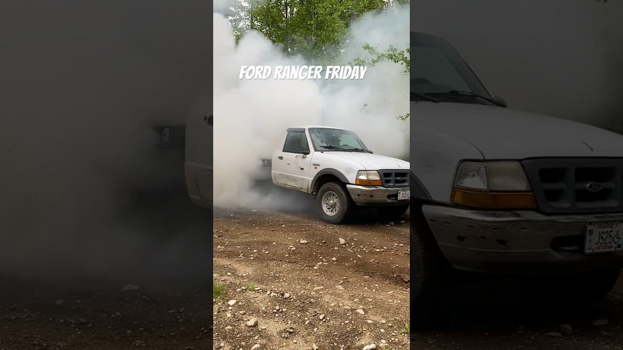 Ford Ranger Friday burnout #ford #ranger #burnout - YouTube