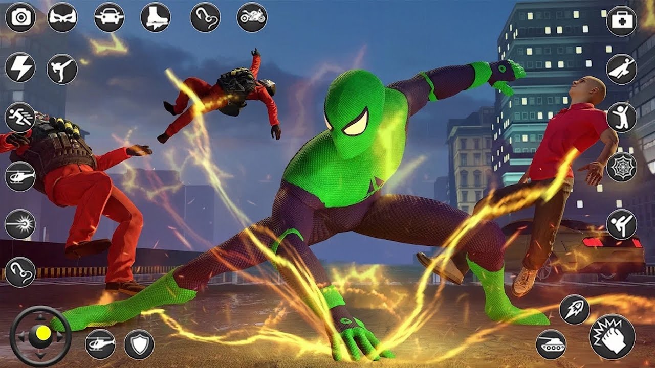 Rope Hero Spider: Spider Games | Gameplay