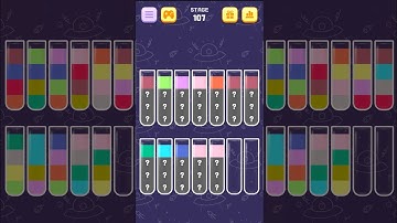 Water Sort Quest Level 107 || Puzzle game #video