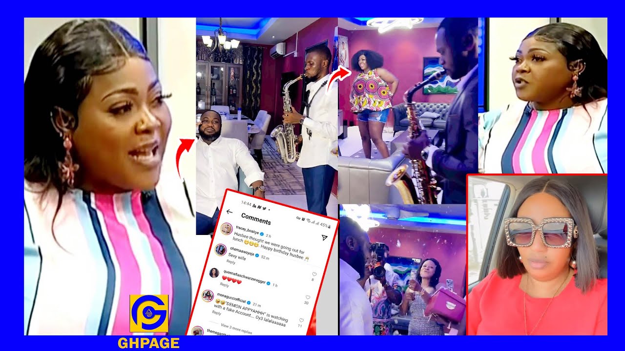 Tracey Boakye surprises her Husband on his Birthday;Mona Gucci drags Diamond Appiah into her birthda