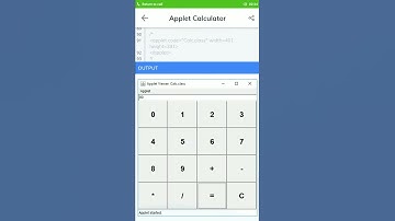 Applet CALCULATOR IN JAVA