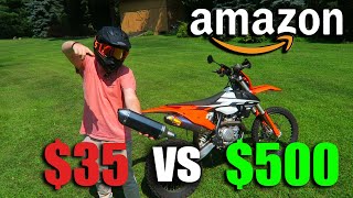 $500 vs. $35 Amazon Dirtbike Exhaust
