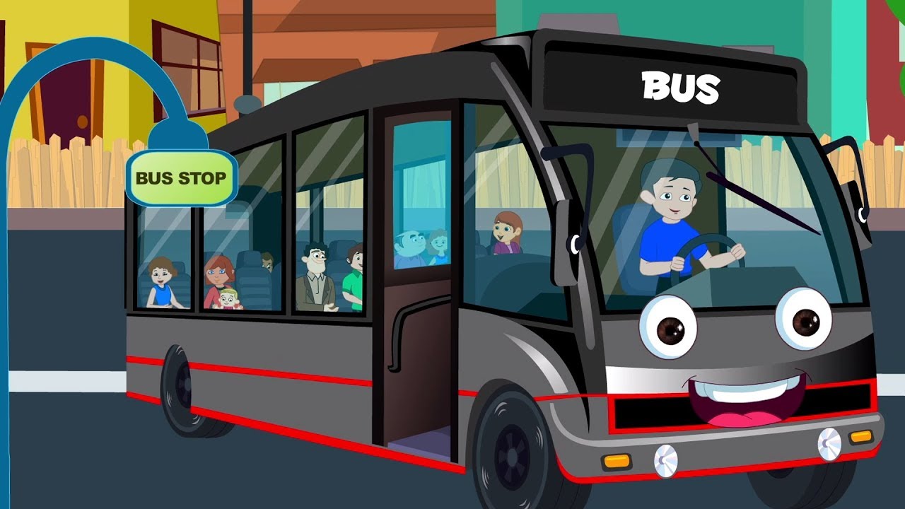 Koła w autobusie | piosenki dla dzieci | rymowanie autobusowe | Wheels On The Bus