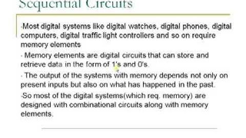 Synchronous Sequential Logic Tutorial Part 1 - Digital Logic and Design