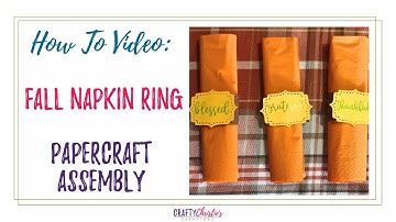 Fall Napkin Rings SVG cut file design assembly