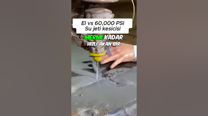 Dünyanın En Dayanıklı Maddesi ve Su Jeti Makinesi..