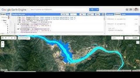 Google Earth Engine code for calculating NDWI from Sentinel 2 image collection | GEE online training