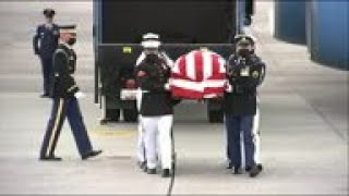 John Lewis' casket arrives in Georgia