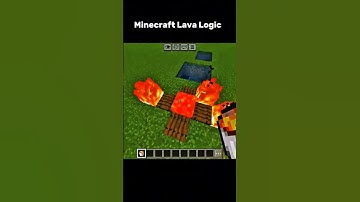 Minecraft Lava Logic Makes NO Sense 🔥💀 | #minecraft #shorts