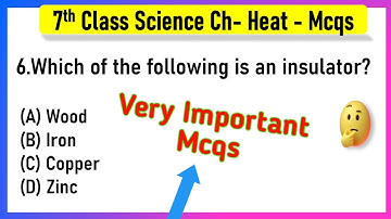 MCQ Questions for Class 7 Science Chapter 4 Heat with Answers