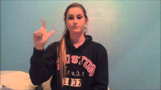Katie Spicer Sign Language Lesson 12 Assignment 2