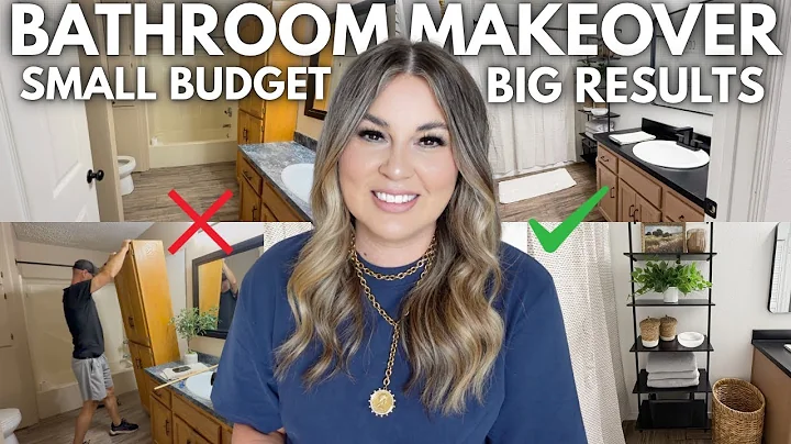 BARNHOUSE SMALL BATHROOM MAKEOVER ON A BUDGET | DIY SMALL BATHROOM TRANSFORMATION | BEFORE & AFTER thumbnail