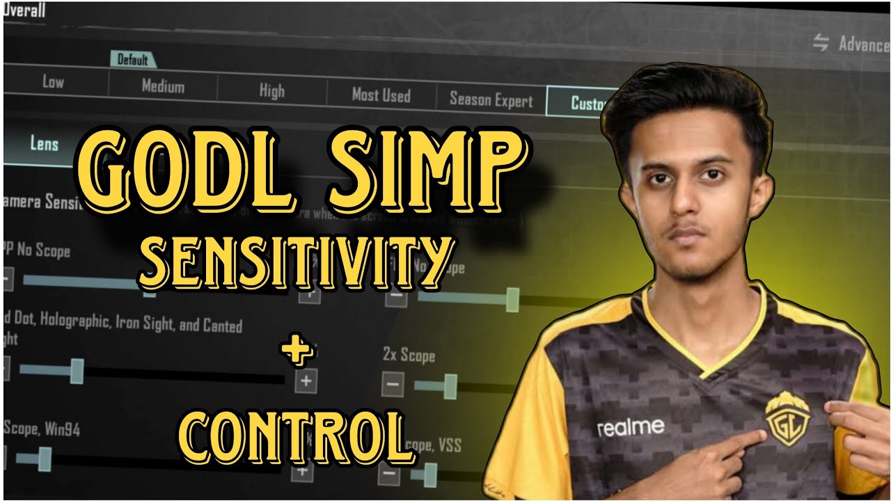 GODL SIMP SENSI + CONTROL ,ZERO RECOIL SENSITIVITY #bgmi - YouTube