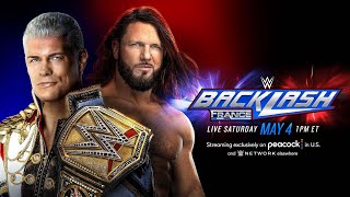 Cody Rhodes vs AJ Styles for The Undisputed WWE Universal Championship at Backlash 2024 (WWE 2K24)