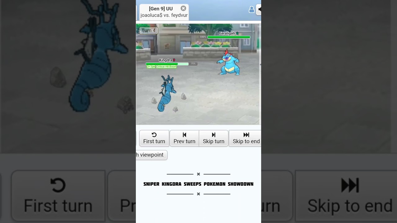 Spam Draco meteor all the time sniper kingdra sweeps showdown 