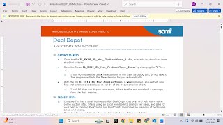 Illustrated Excel 2019 | Module 8: SAM Project 1b Deal Depot
