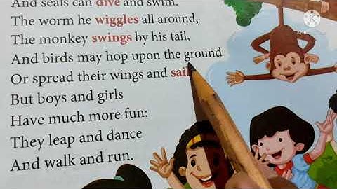Class:2 English Poem: How Creatures Move. Part-2