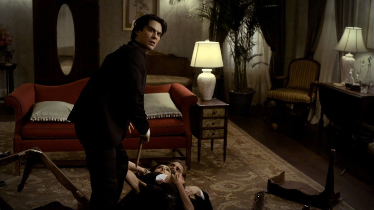 TVD 2x7 - Damon and Stefan try to kill Katherine, but she's linked to Elena | Delena Scenes HD