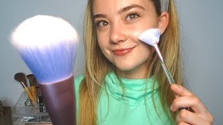 ASMR MY MAKE UP ROUTINE! Whispered Get Ready With Me, Gentle Brushing Sounds, Crinkles...