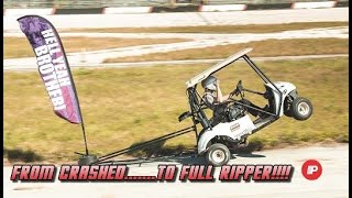 Fixing the Cleetus Cart Episode 3, Final Crash Repairs and Sending it at the Freedom Factory!!