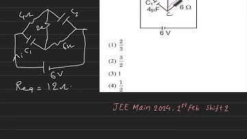A galvanometer (G) of 2 ohm resistance is connected in the given circuit. the ratio of charge stored