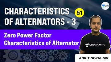 Zero Power Factor Characteristics of Alternator | Lec 51 | Characteristics of Alternators-3 | Ankit
