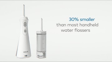 Collapsible, Space Saving Design for Easy Oral Care | Waterpik™ Cordless Slide Water Flosser