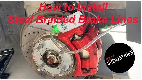 How To: Steel Braided Brake Lines #fordfiesta #ford #stoptech