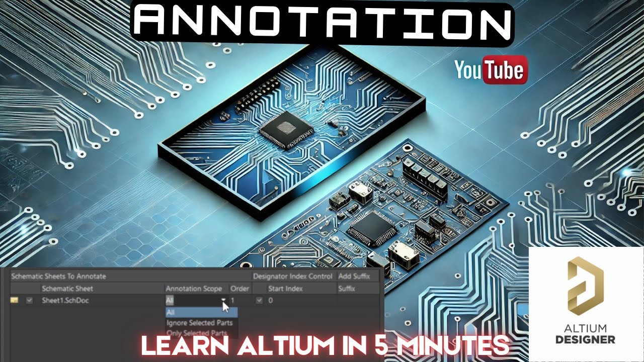 Altium Designer Tutorial 9 | Schematic Annotations - YouTube