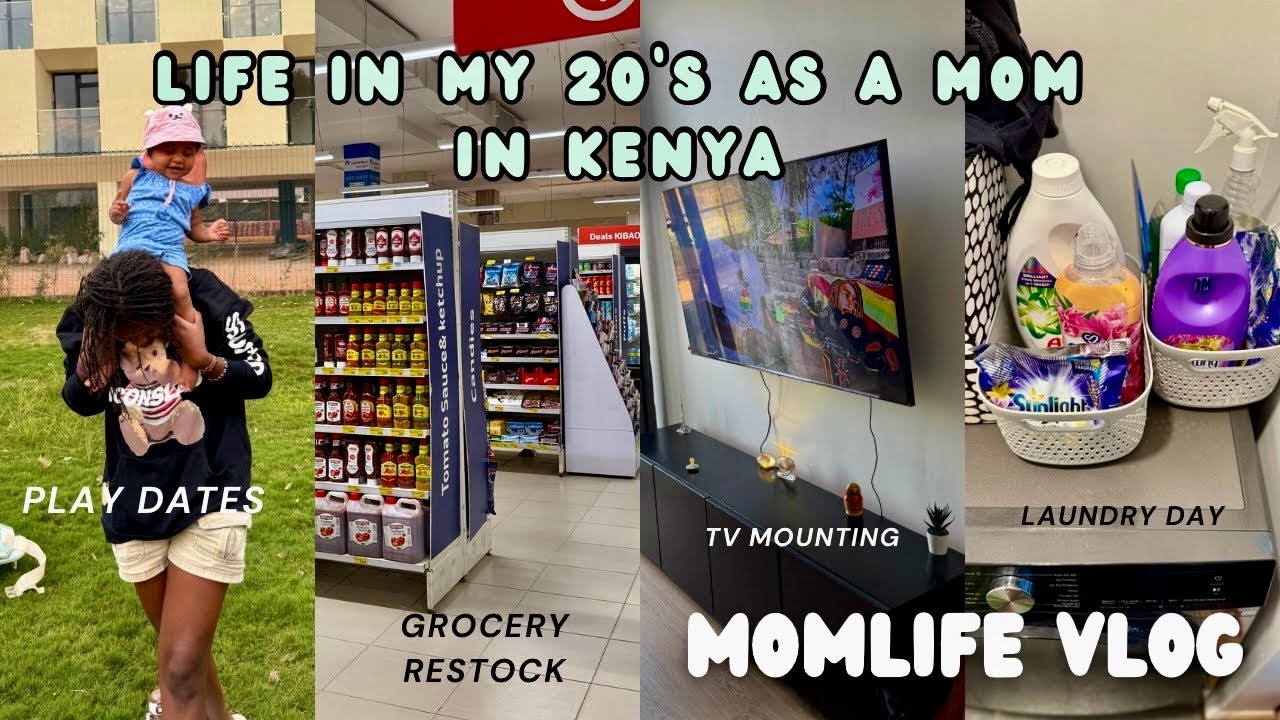 Видеоблог о жизни мамы / Жизнь в 20 с небольшим лет в качестве домохозяйки в Кении / Неделя из мо...