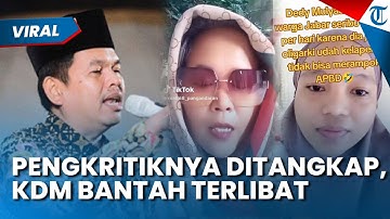 GEGER! WANITA Pengkritik Dedi Mulyadi Ditangkap hingga Dipecat, KDM: Itu Urusan Hukum, Bukan Saya!