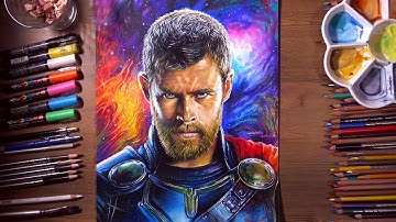 Drawing Thor (Thor: Ragnarok, Chris Hemsworth) | drawholic