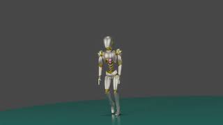 ROBOT WALKING loop animation in blender2.8