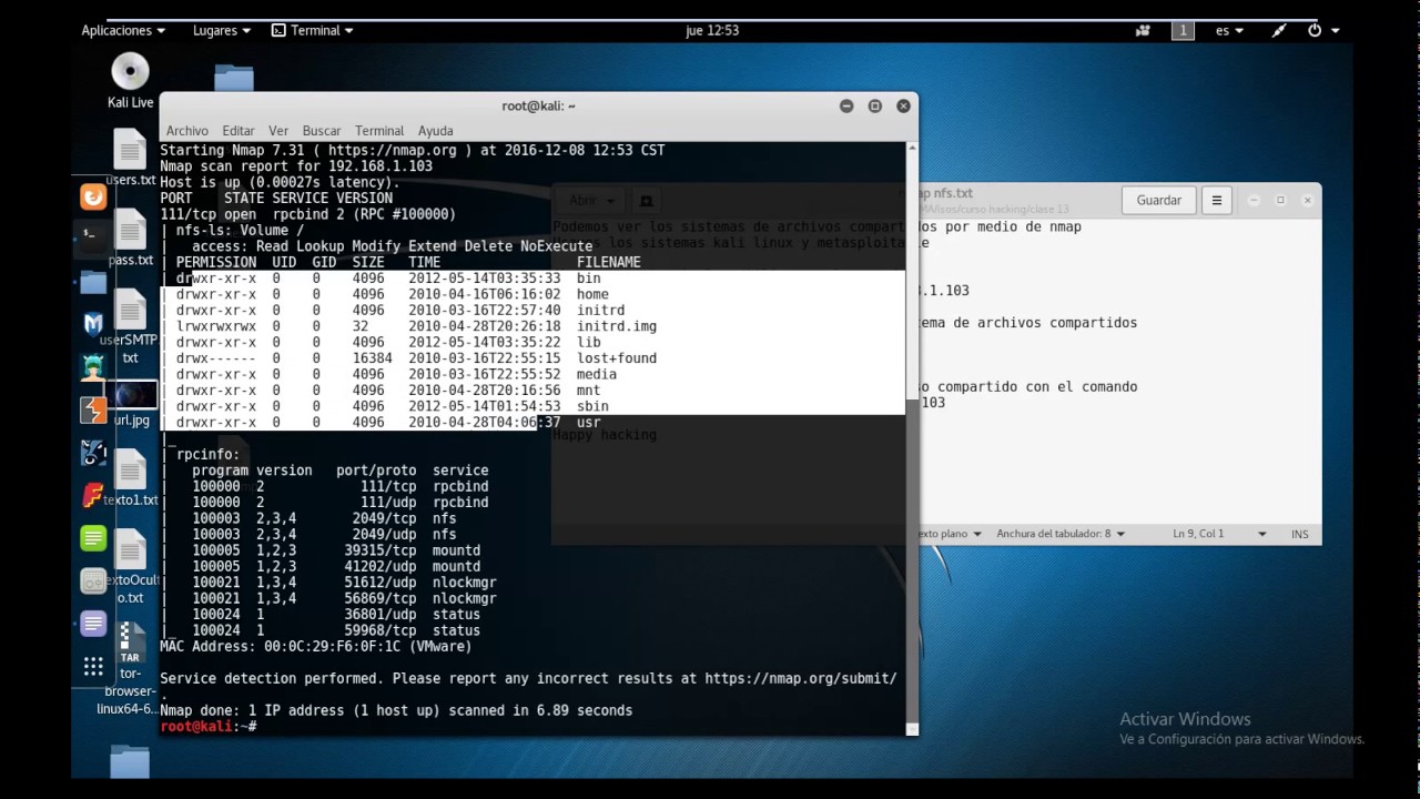 Information Gathering NFS con nmap Kali Linux YouTube