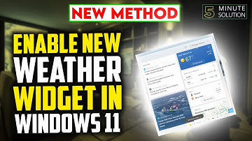 How to enable new weather widget in Windows 11 (2024)