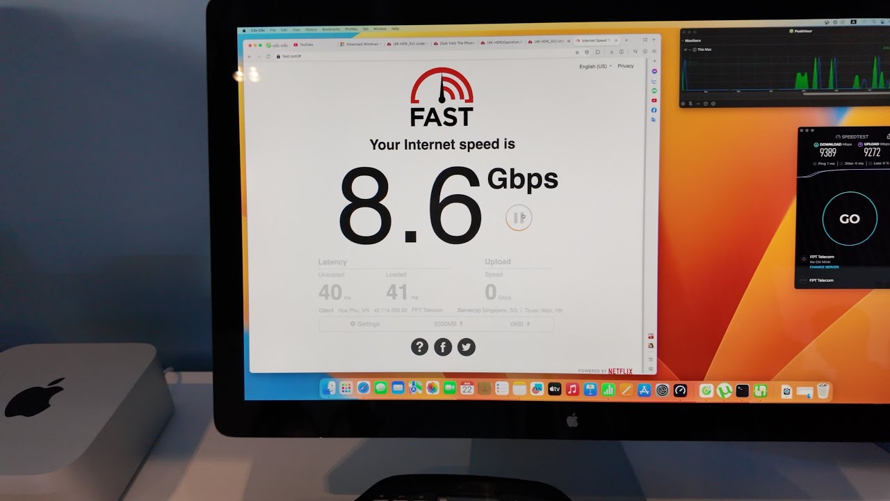 Thử tốc độ khủng của FPT Wifi 7, XGPON 10Gbps