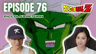 Piccolo's RETURN - Making her FINALLY watch DBZ - Dragon Ball Z Episode 76 REACTION!!!