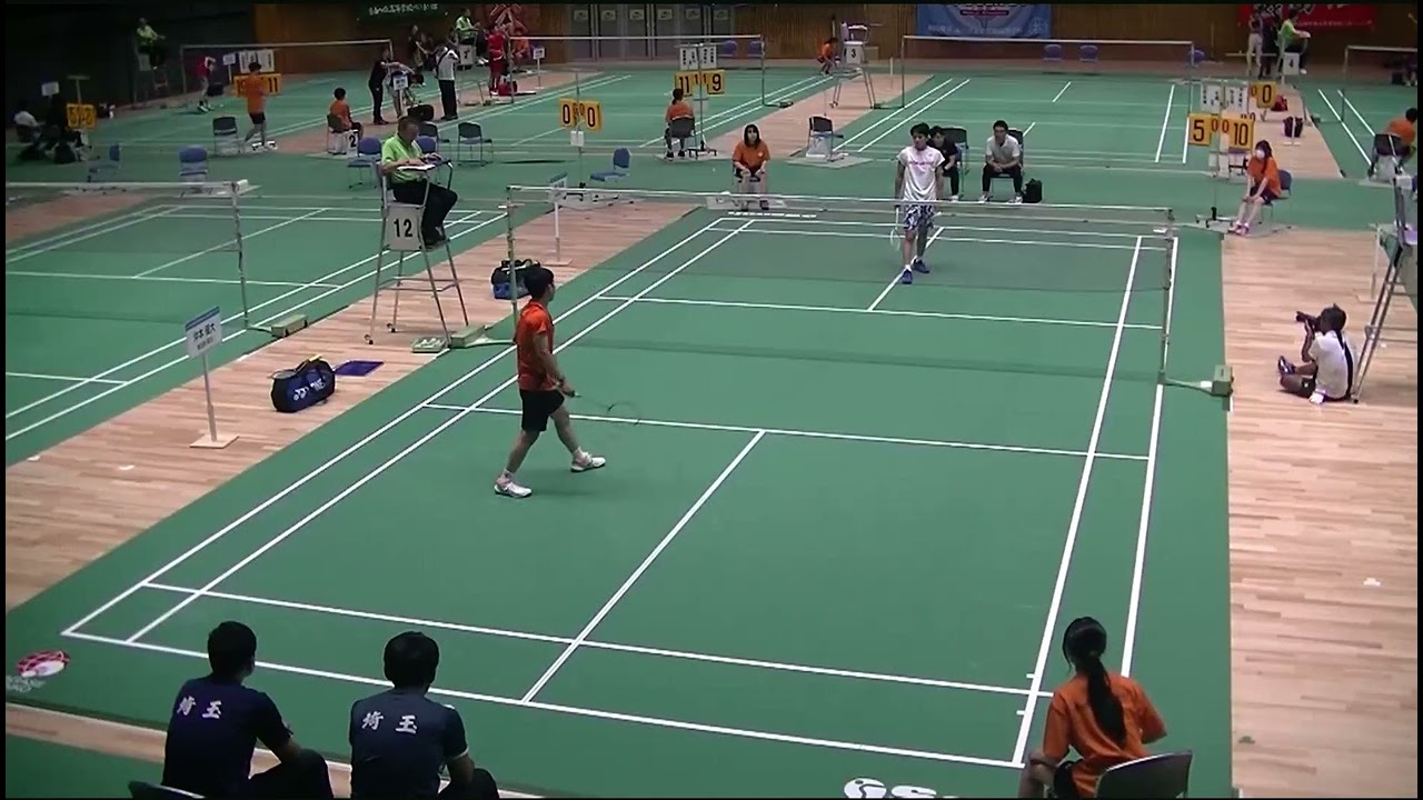 北越 山岸拓海vs沖本優大 バドミントンインターハイ2023