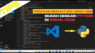 Cara Program Menghitung Harga BBM dengan Python Di Vscode‼️ #tugas  Algoritma #python #vscode