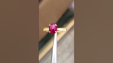 HV3153-5 | Nhẫn nữ vàng 10k đá ruby tự nhiên Lục Yên - Giá 5.500k - 0924.526.888