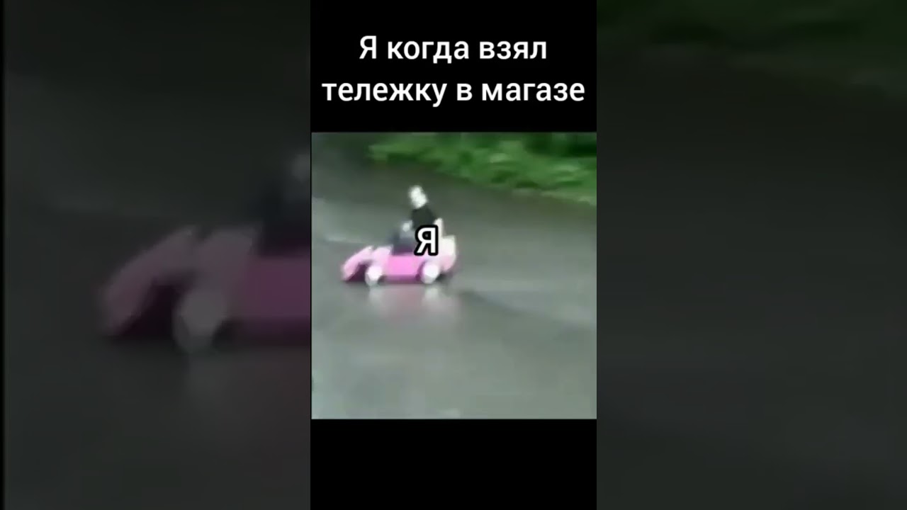 Я когда взял тележку в магазине (НЕТ) 