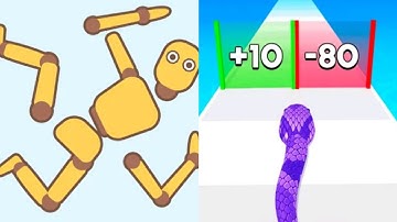 Ragdoll Break VS Snake Run Race Satisfying ASMR Gameplay (Android,ios) (New Update)